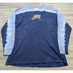 Disneyland California Screamin Adult Large Shirt Blue Tie Dye Vintage Y2K